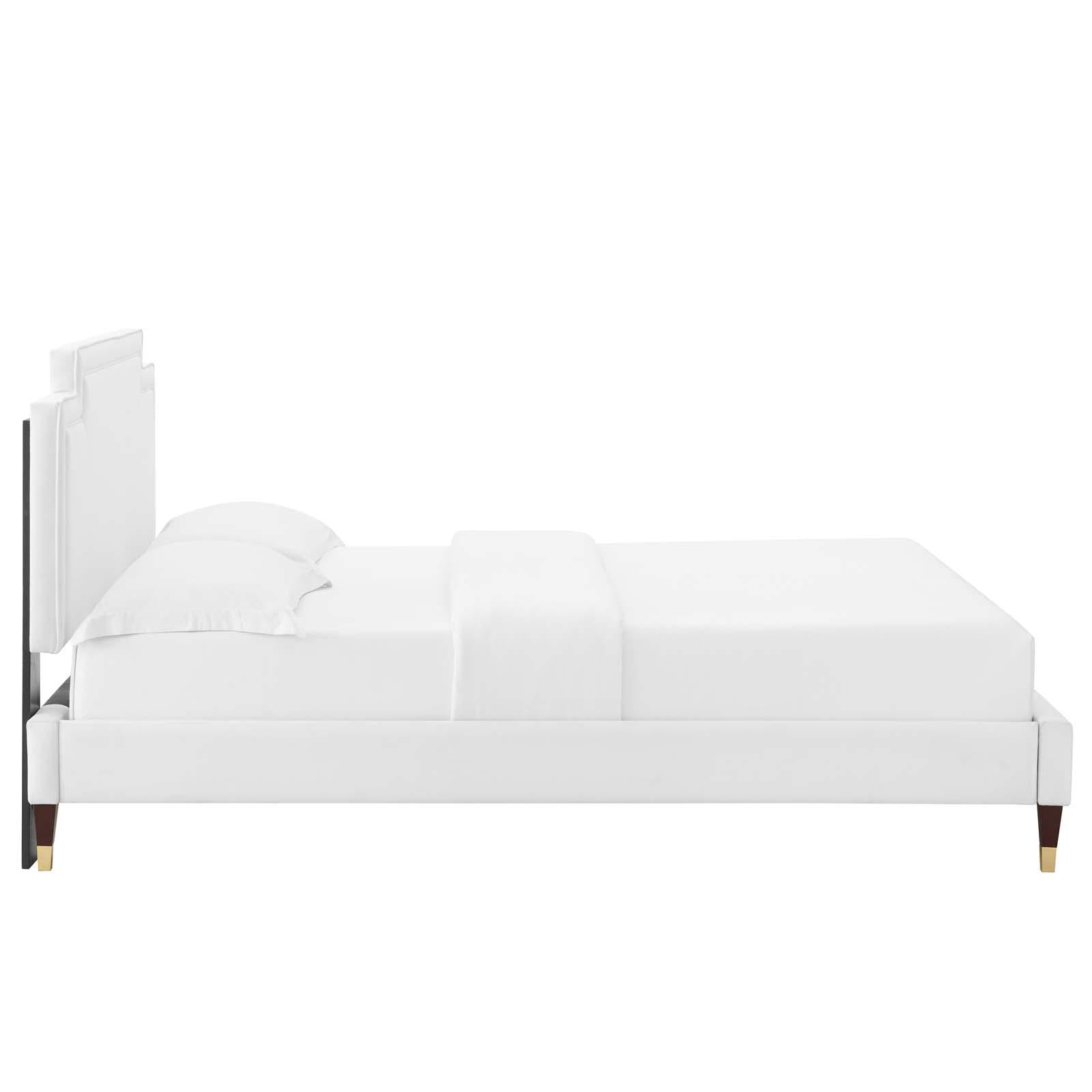 Modway Furniture Modern Liva Performance Velvet King Bed - MOD-6841