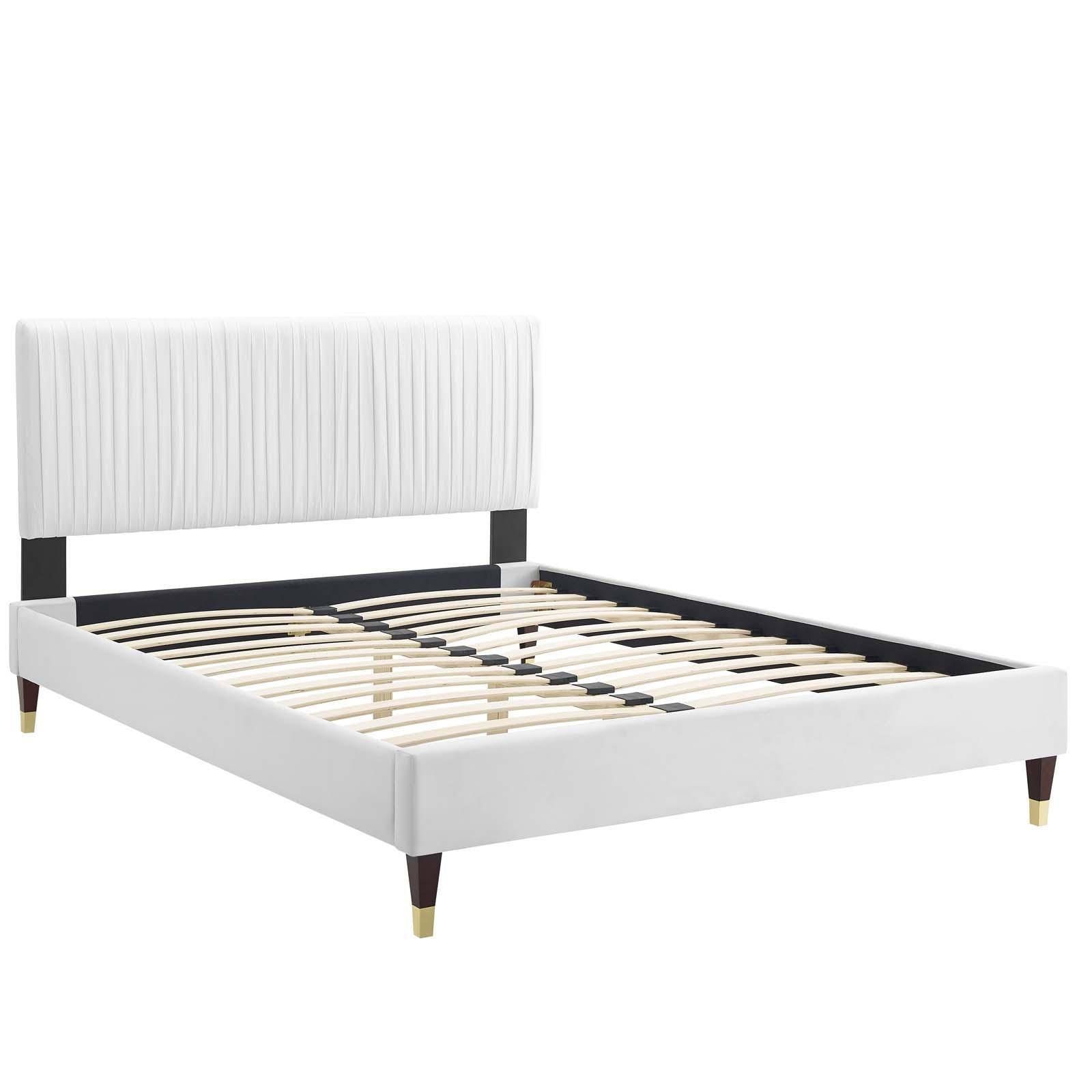 Modway Furniture Modern Peyton Performance Velvet Full Platform Bed - MOD-6869