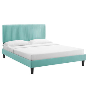 Modway Furniture Modern Peyton Performance Velvet Full Platform Bed - MOD-6870