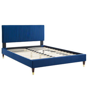 Modway Furniture Modern Peyton Performance Velvet King Platform Bed - MOD-6872