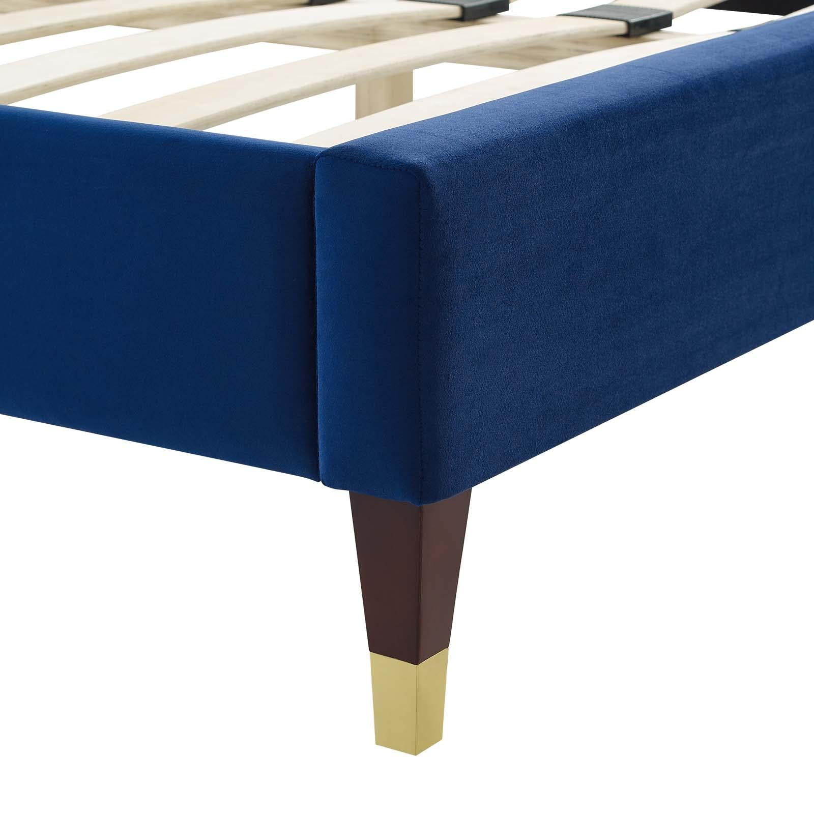 Modway Furniture Modern Peyton Performance Velvet King Platform Bed - MOD-6872