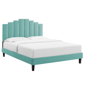 Modway Furniture Modern Elise Twin Performance Velvet Platform Bed - MOD-6876