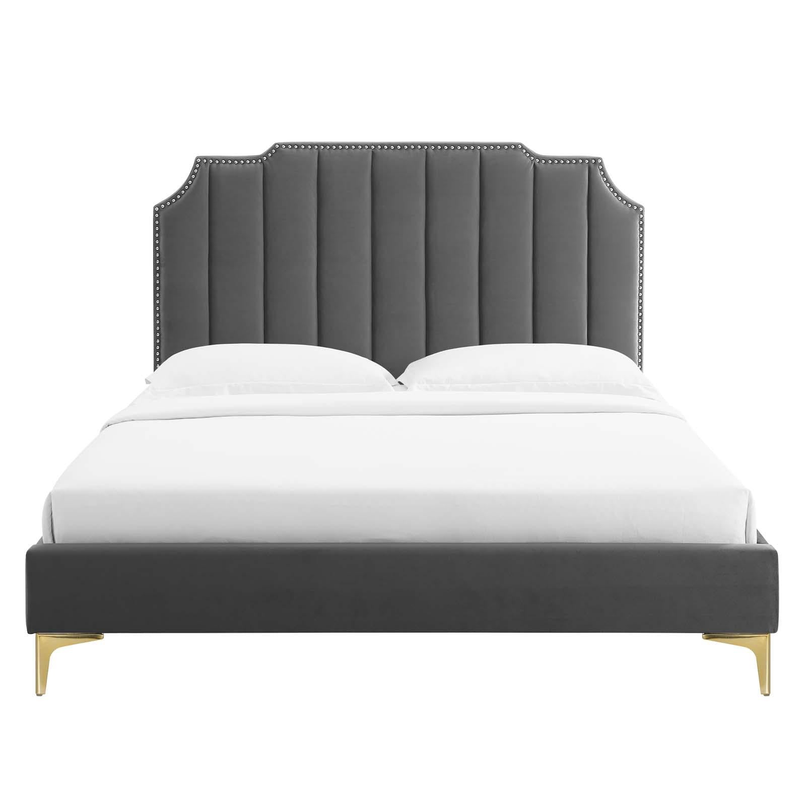 Modway Furniture Modern Colette Twin Performance Velvet Platform Bed - MOD-6882