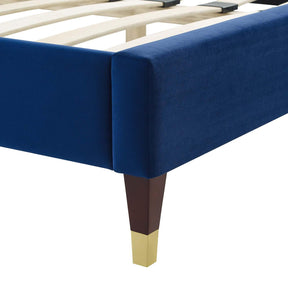 Modway Furniture Modern Reagan Twin Performance Velvet Platform Bed - MOD-6886