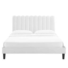 Modway Furniture Modern Reagan Twin Performance Velvet Platform Bed - MOD-6887