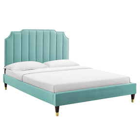 Modway Furniture Modern Colette Full Performance Velvet Platform Bed - MOD-6889
