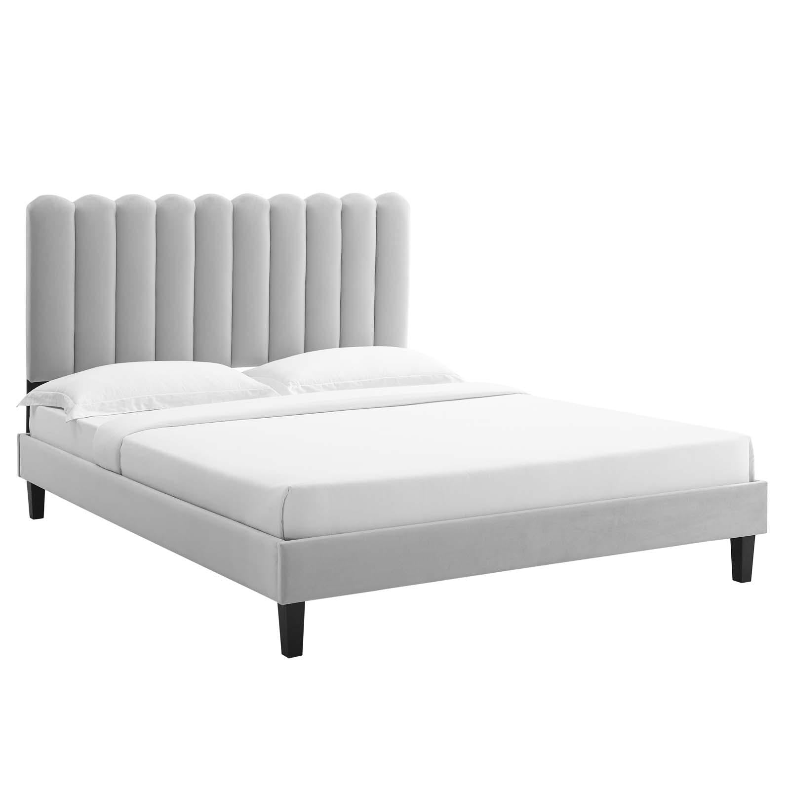 Modway Furniture Modern Reagan Full Performance Velvet Platform Bed - MOD-6893