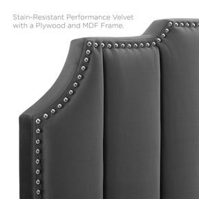 Modway Furniture Modern Colette King Performance Velvet Platform Bed - MOD-6894