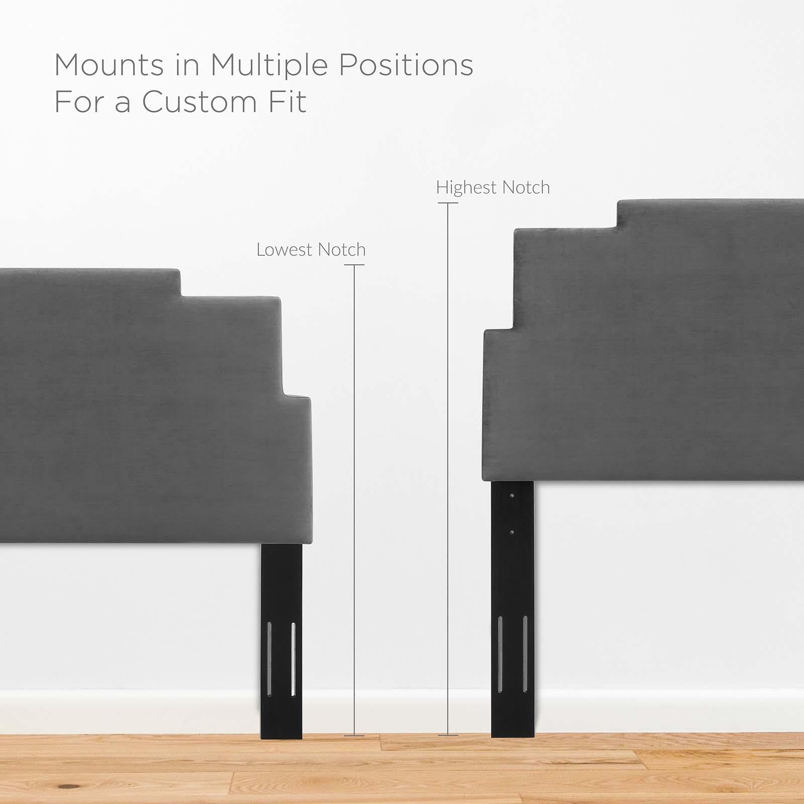 Modway Furniture Modern Lindsey Performance Velvet Twin Platform Bed - MOD-6895