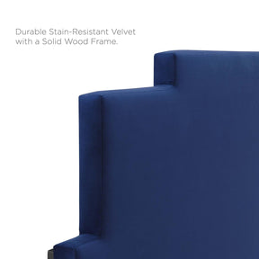 Modway Furniture Modern Lindsey Performance Velvet Twin Platform Bed - MOD-6896