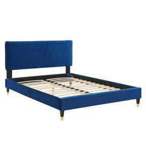 Modway Furniture Modern Phillipa Performance Velvet Twin Platform Bed - MOD-6899