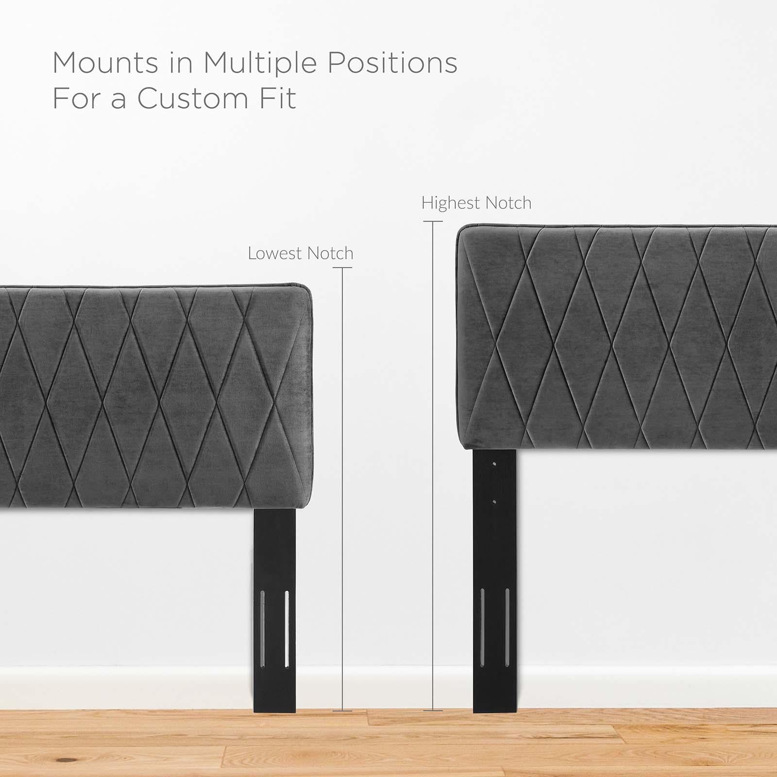 Modway Furniture Modern Phillipa Performance Velvet Twin Platform Bed - MOD-6900