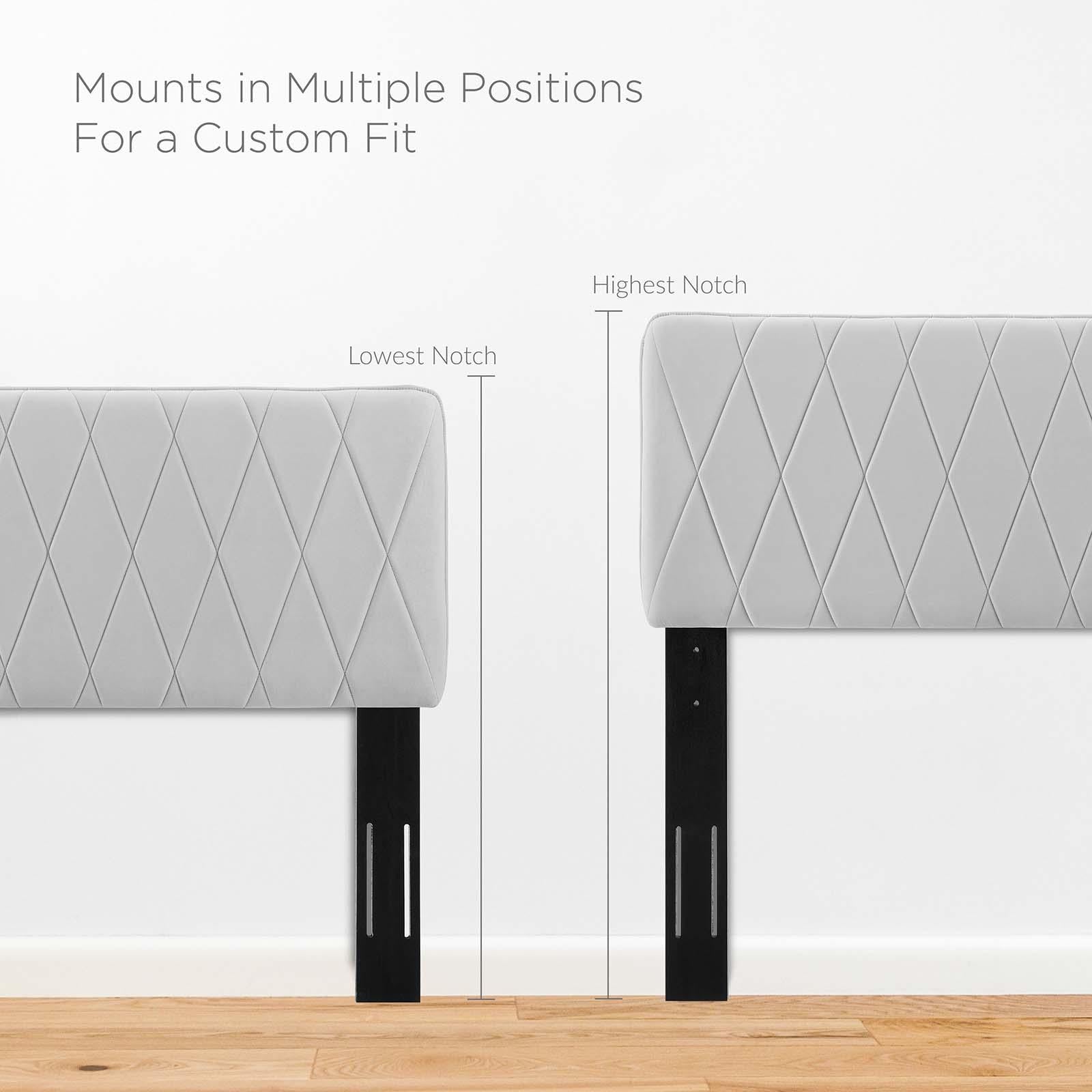 Modway Furniture Modern Phillipa Performance Velvet Twin Platform Bed - MOD-6900