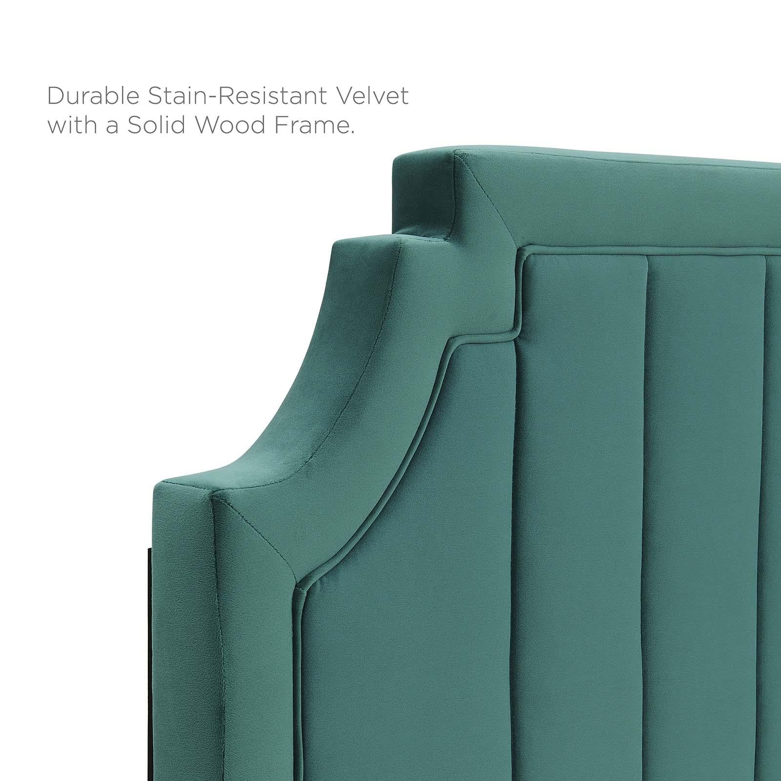 Modway Furniture Modern Sienna Performance Velvet Twin Platform Bed - MOD-6906