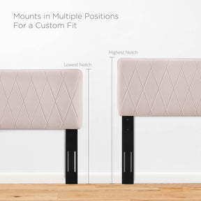 Modway Furniture Modern Phillipa Performance Velvet King Platform Bed - MOD-6930