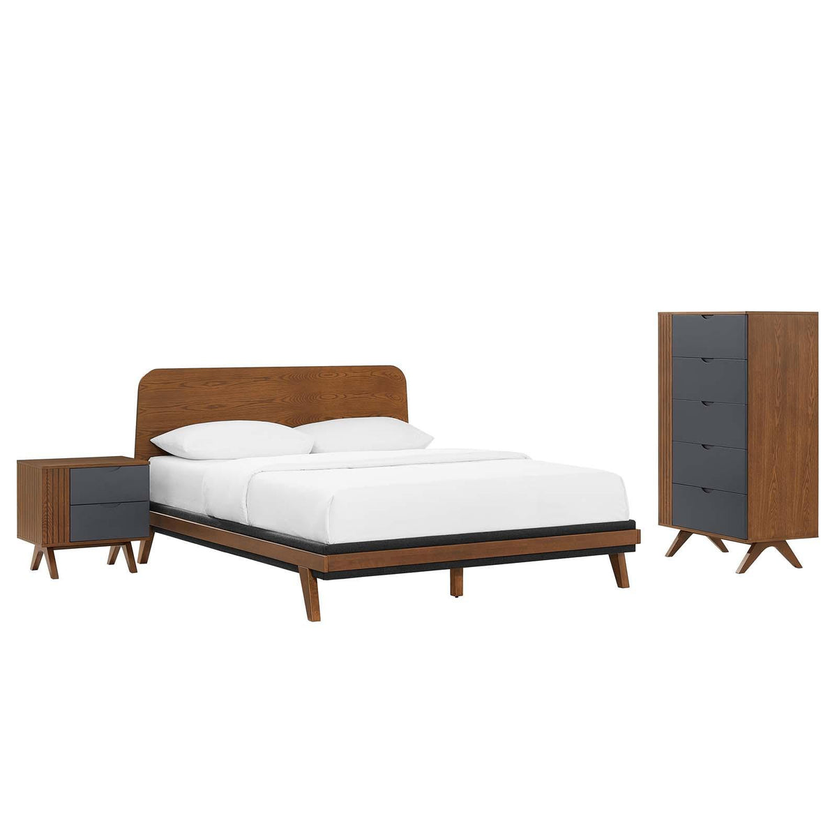 Modway Furniture Modern Dylan 3 Piece Bedroom Set - MOD-6954