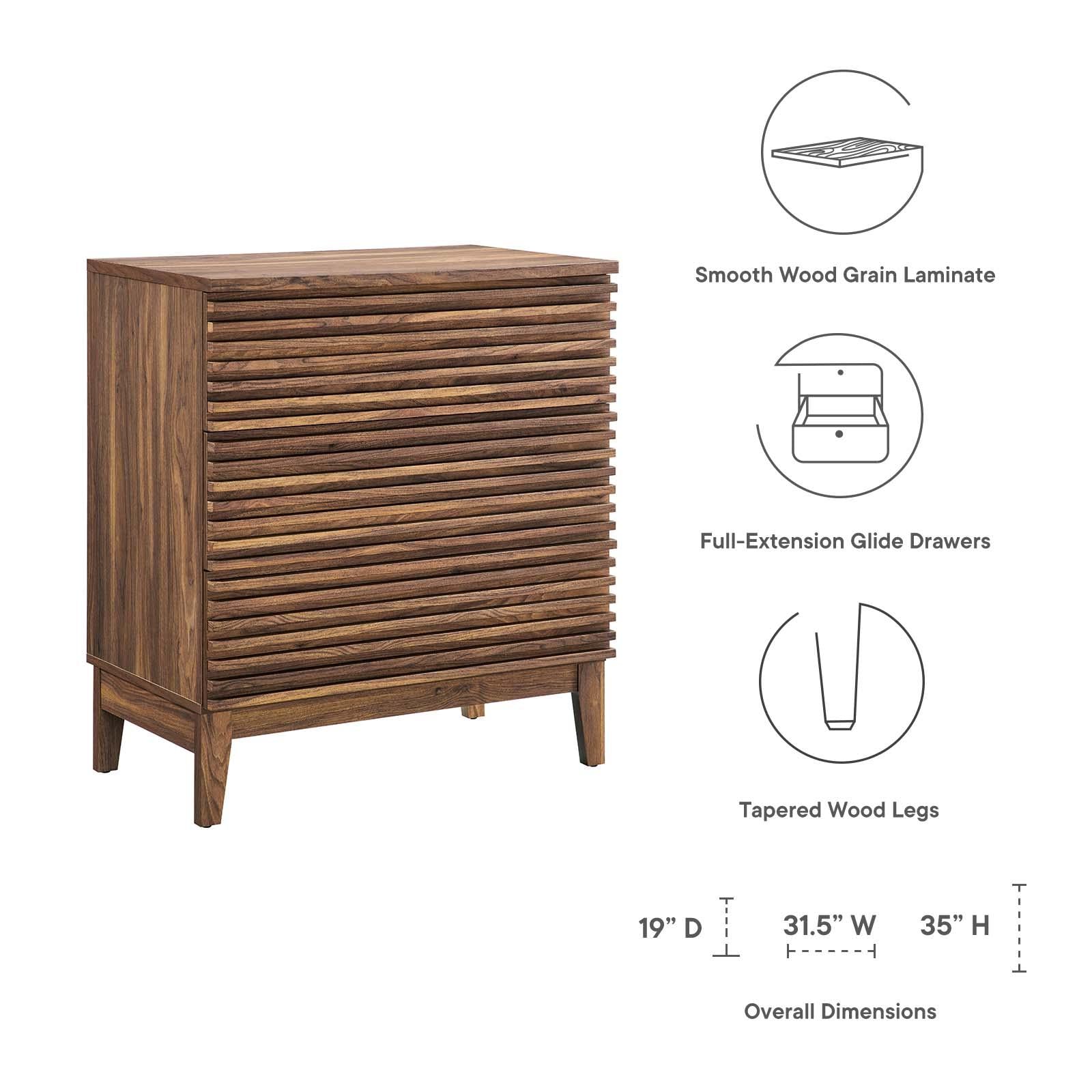 Modway Furniture Modern Render 3-Drawer Bachelor's Chest - MOD-6965