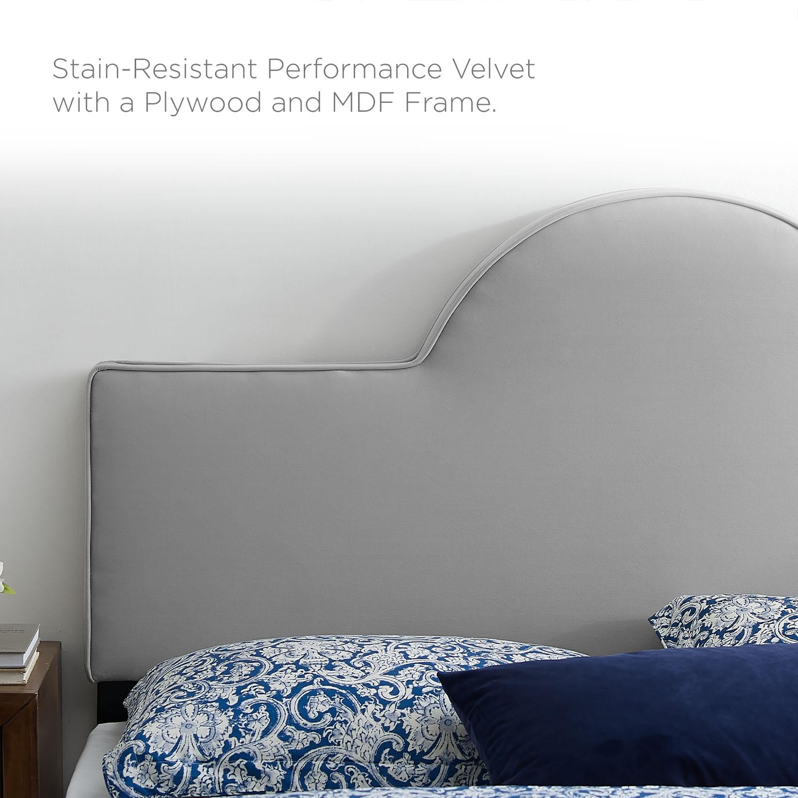 Modway Furniture Modern Aurora Performance Velvet Twin Bed - MOD-7030