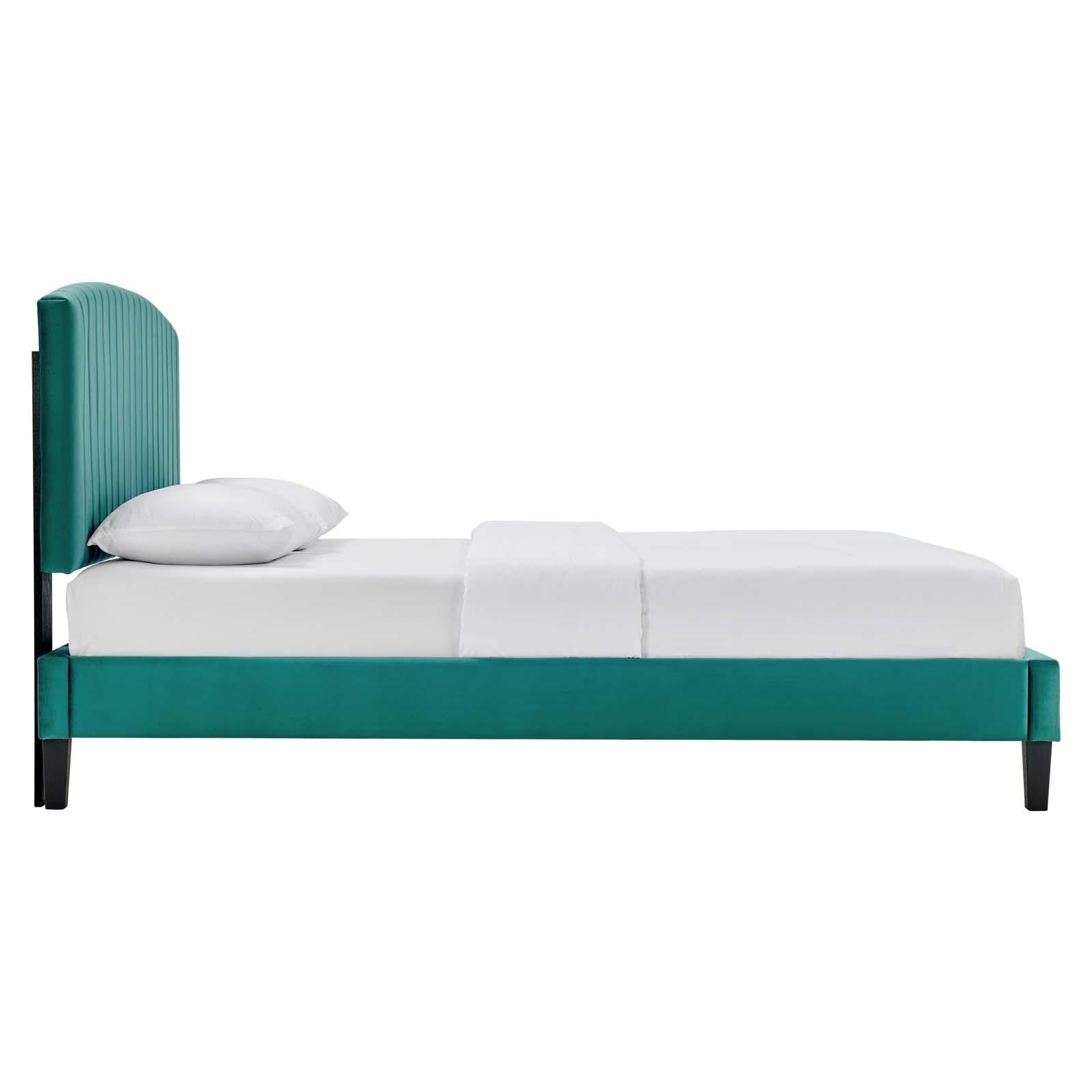 Modway Furniture Modern Alessi Performance Velvet Twin Platform Bed - MOD-7041