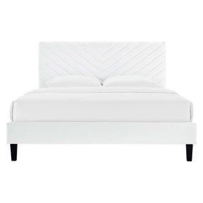 Modway Furniture Modern Roxanne Performance Velvet Twin Platform Bed - MOD-7042