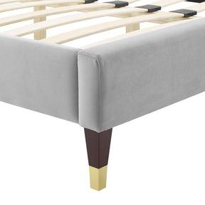 Modway Furniture Modern Colette King Performance Velvet Platform Bed - MOD-7074