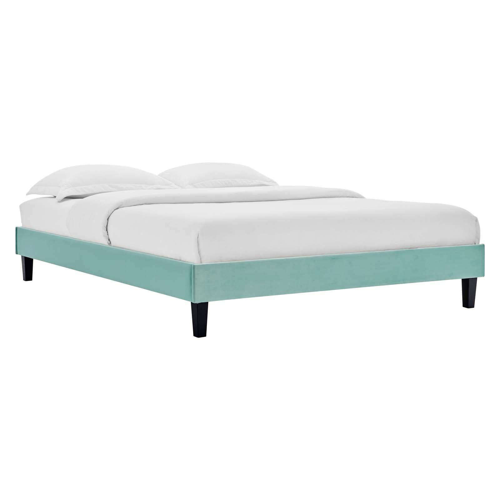 Modway Furniture Modern Colette King Performance Velvet Platform Bed - MOD-7075
