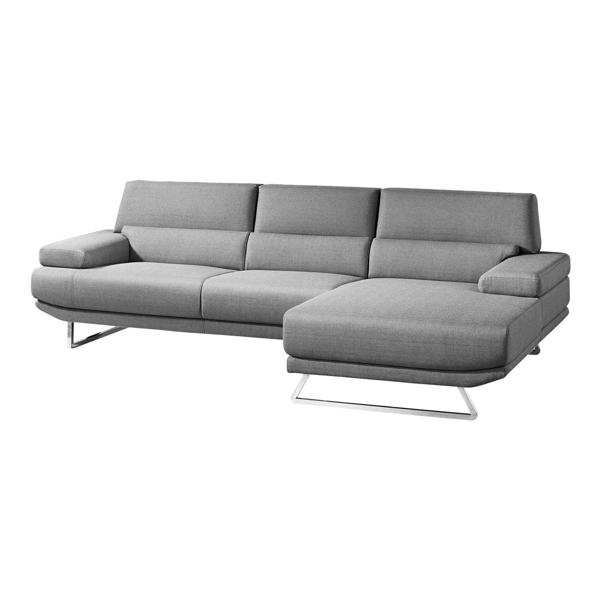 Moe's Home Collection Jenn Sectional Grey Right - MT-1001-25-R