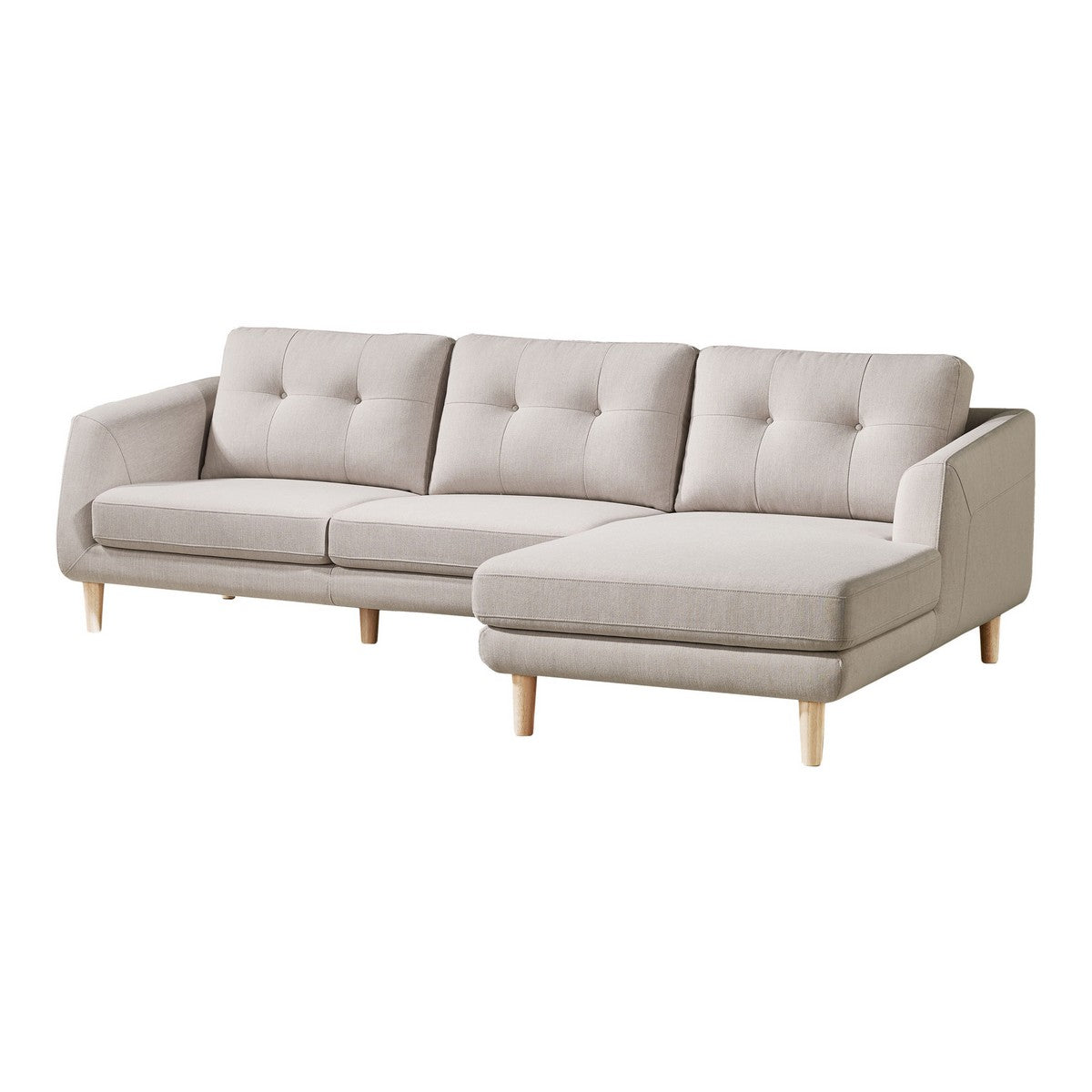Moe's Home Collection Corey Sectional Beige Right - MT-1002-29-R