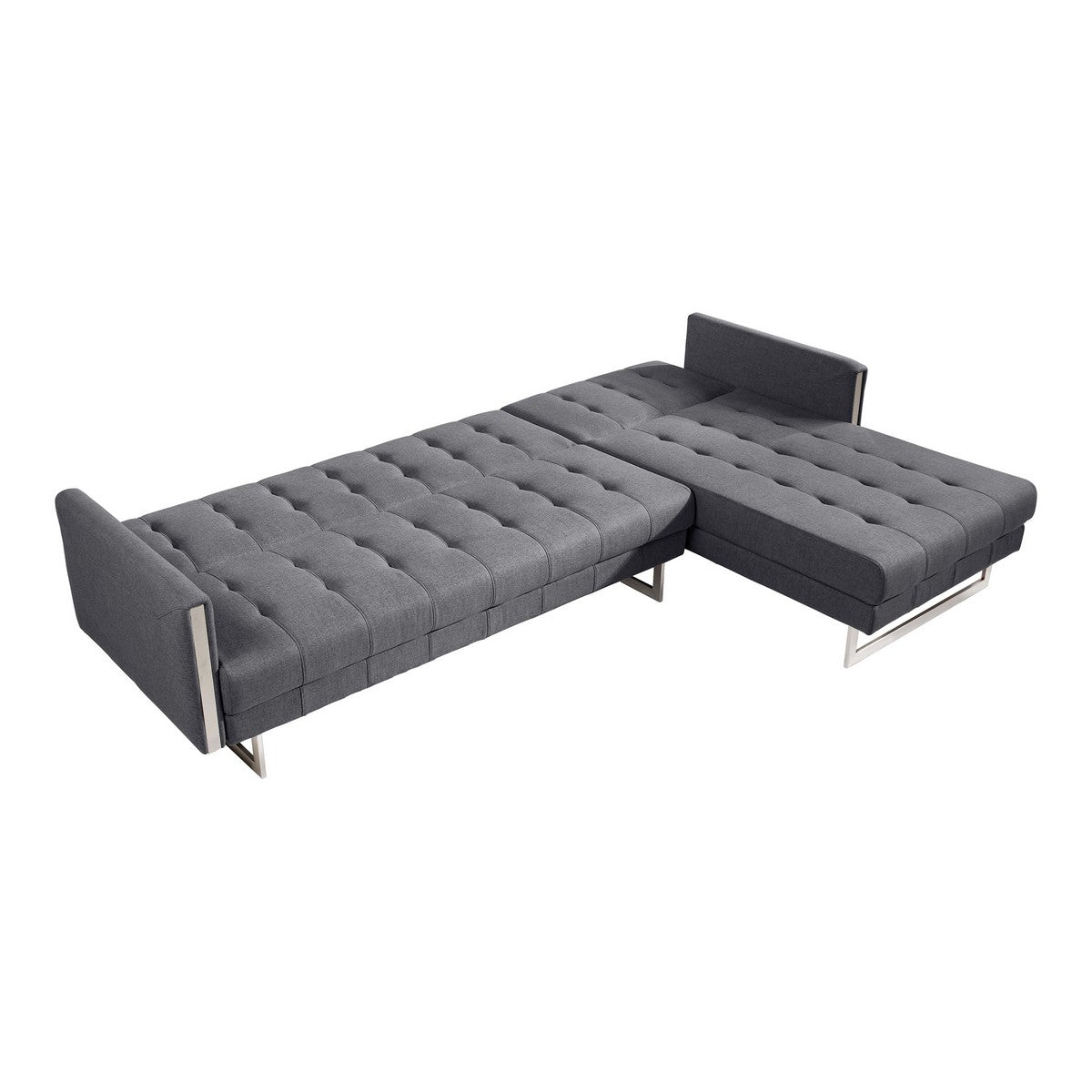 Moe's Home Collection Palomino Sofa Bed Right Dark Grey - MT-1003-15-R