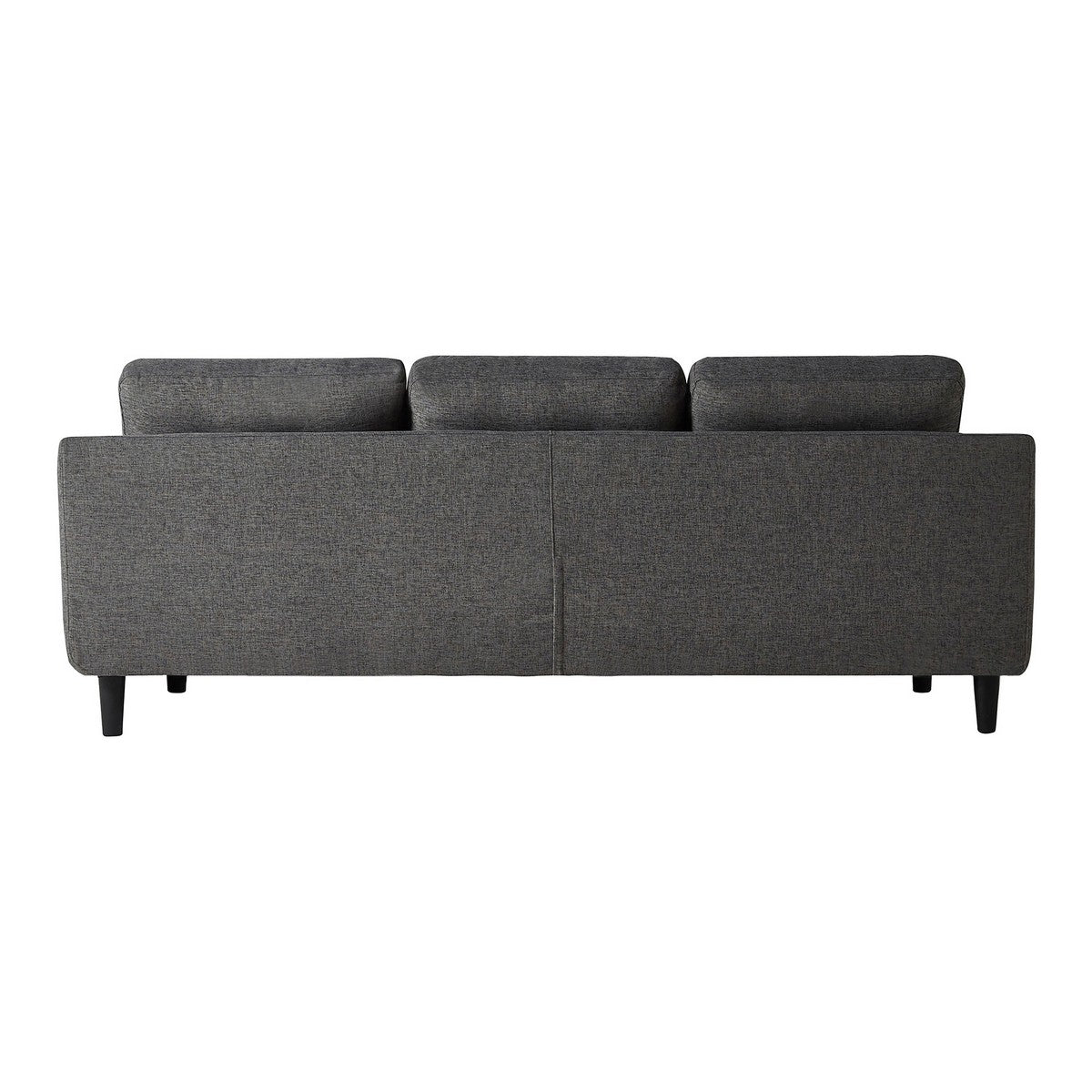 Moe's Home Collection Belagio Sofa Bed With Chaise Charcoal Left - MT-1019-07-L
