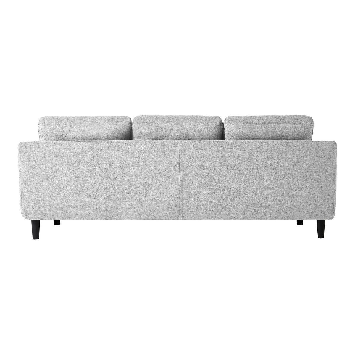 Moe's Home Collection Belagio Sofa Bed With Chaise Light Grey Left - MT-1019-29-L