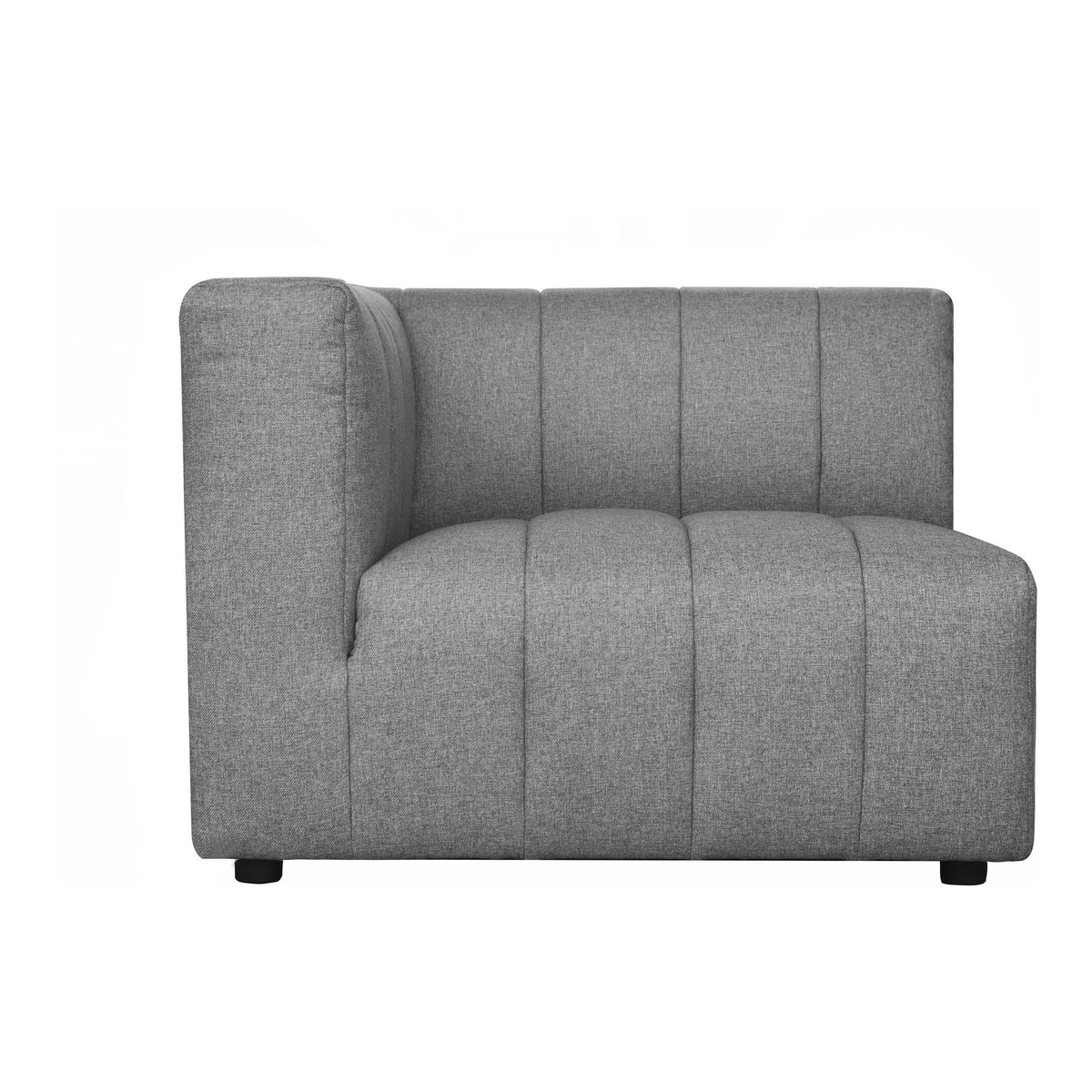 Moe's Home Collection Lyric Arm Chair Left Grey - MT-1022-15