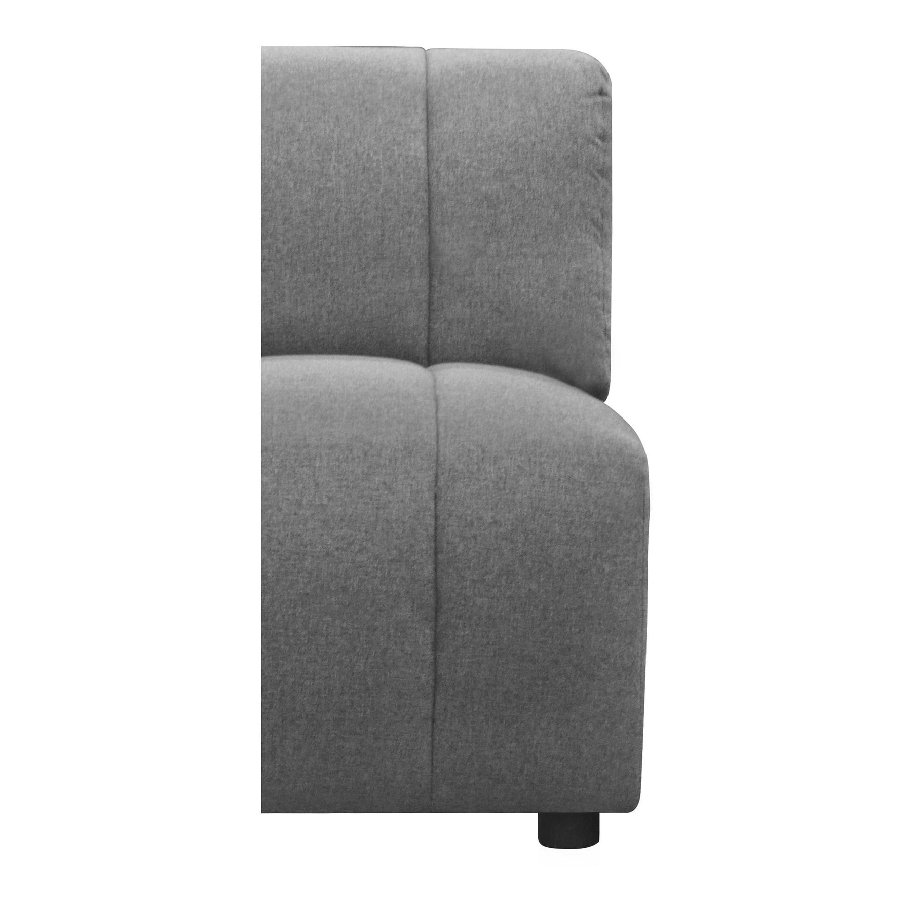 Moe's Home Collection Lyric Slipper Chair Grey - MT-1024-15