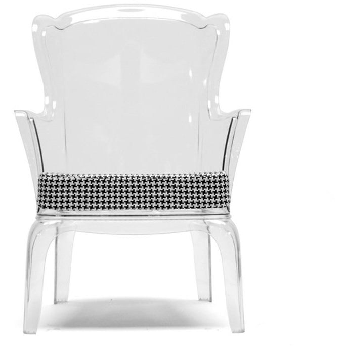 Baxton Studio Tasha Clear Polycarbonate Modern Accent Chair Baxton Studio-chairs-Minimal And Modern - 2