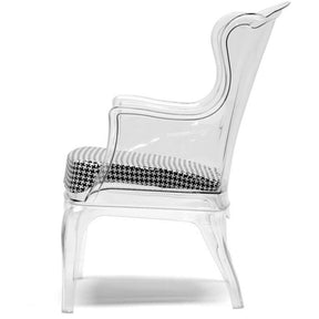 Baxton Studio Tasha Clear Polycarbonate Modern Accent Chair Baxton Studio-chairs-Minimal And Modern - 3