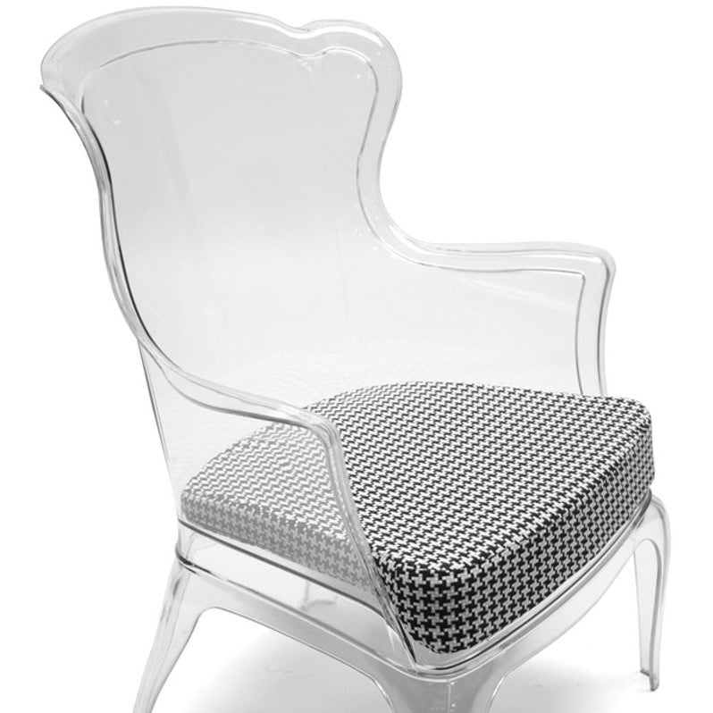 Baxton Studio Tasha Clear Polycarbonate Modern Accent Chair Baxton Studio-chairs-Minimal And Modern - 4