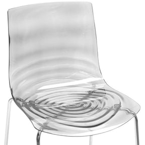 Baxton Studio Marisse Clear Plastic Modern Dining Chair (Set of 2) Baxton Studio-dining chair-Minimal And Modern - 3