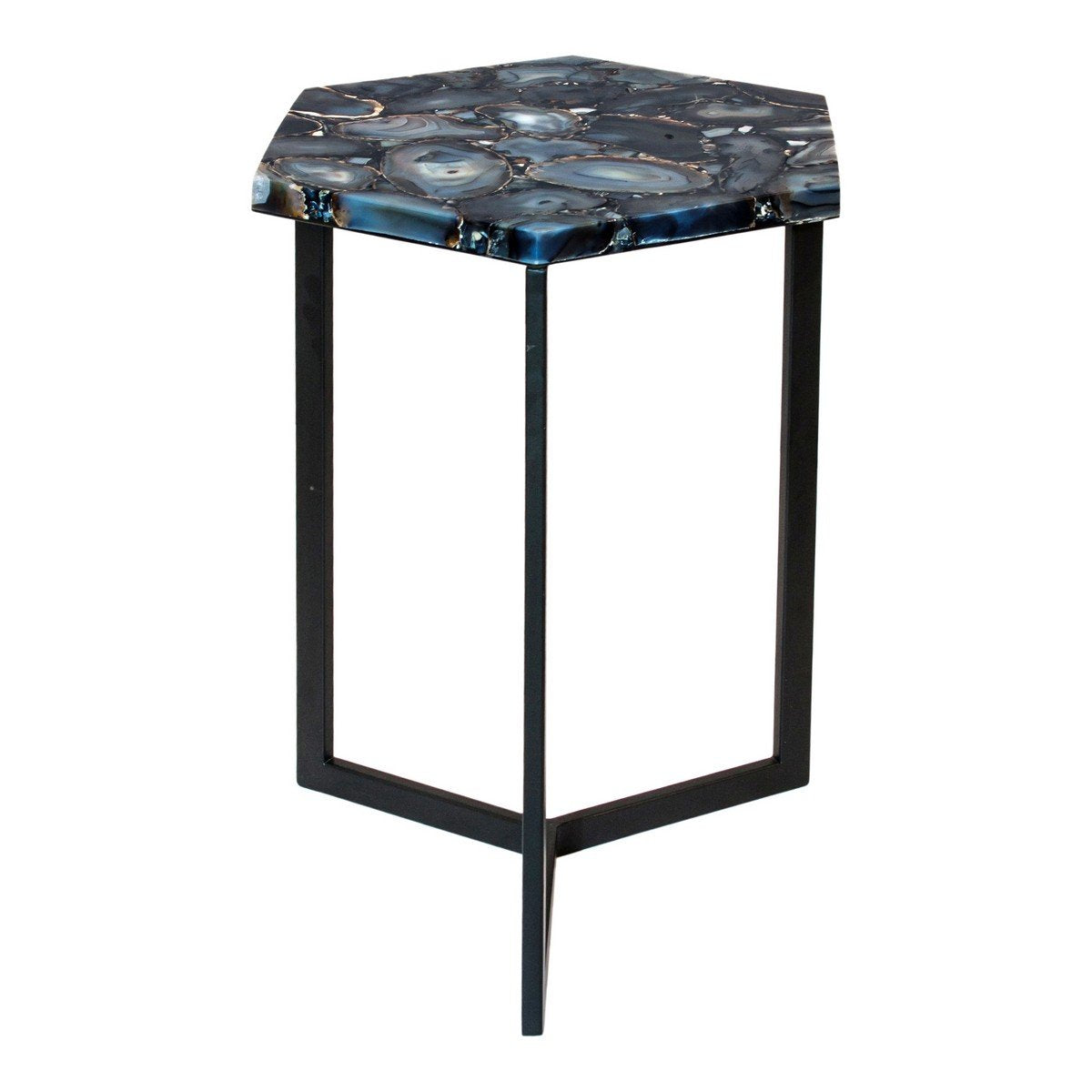 Moe's Home Collection Hexagon Agate Accent Table - PJ-1005-30 - Moe's Home Collection - side tables - Minimal And Modern - 1