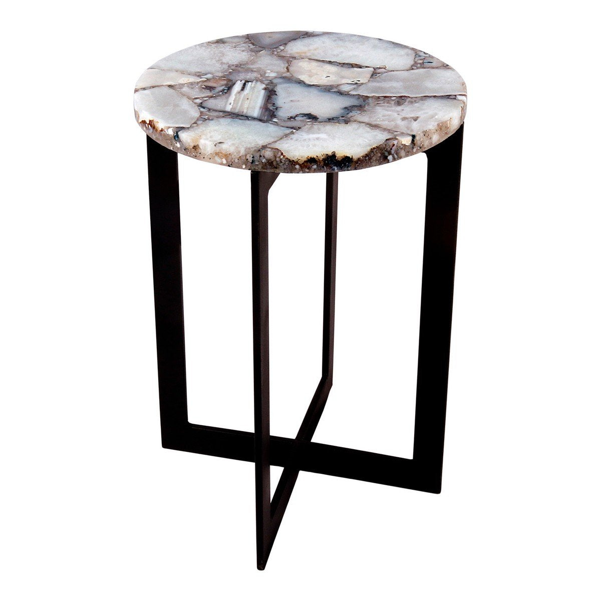 Moe's Home Collection Blanca Agate Accent Table - PJ-1012-18 - Moe's Home Collection - side tables - Minimal And Modern - 1
