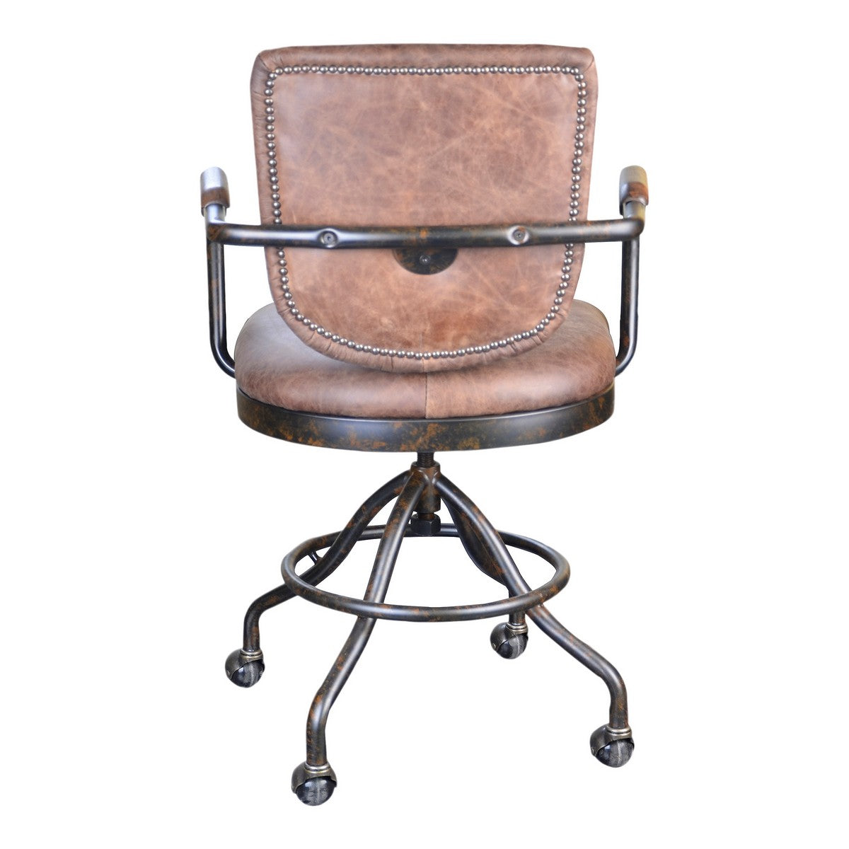 Moe's Home Collection Foster Swivel Desk Chair - Soft Brown - PK-1049-21
