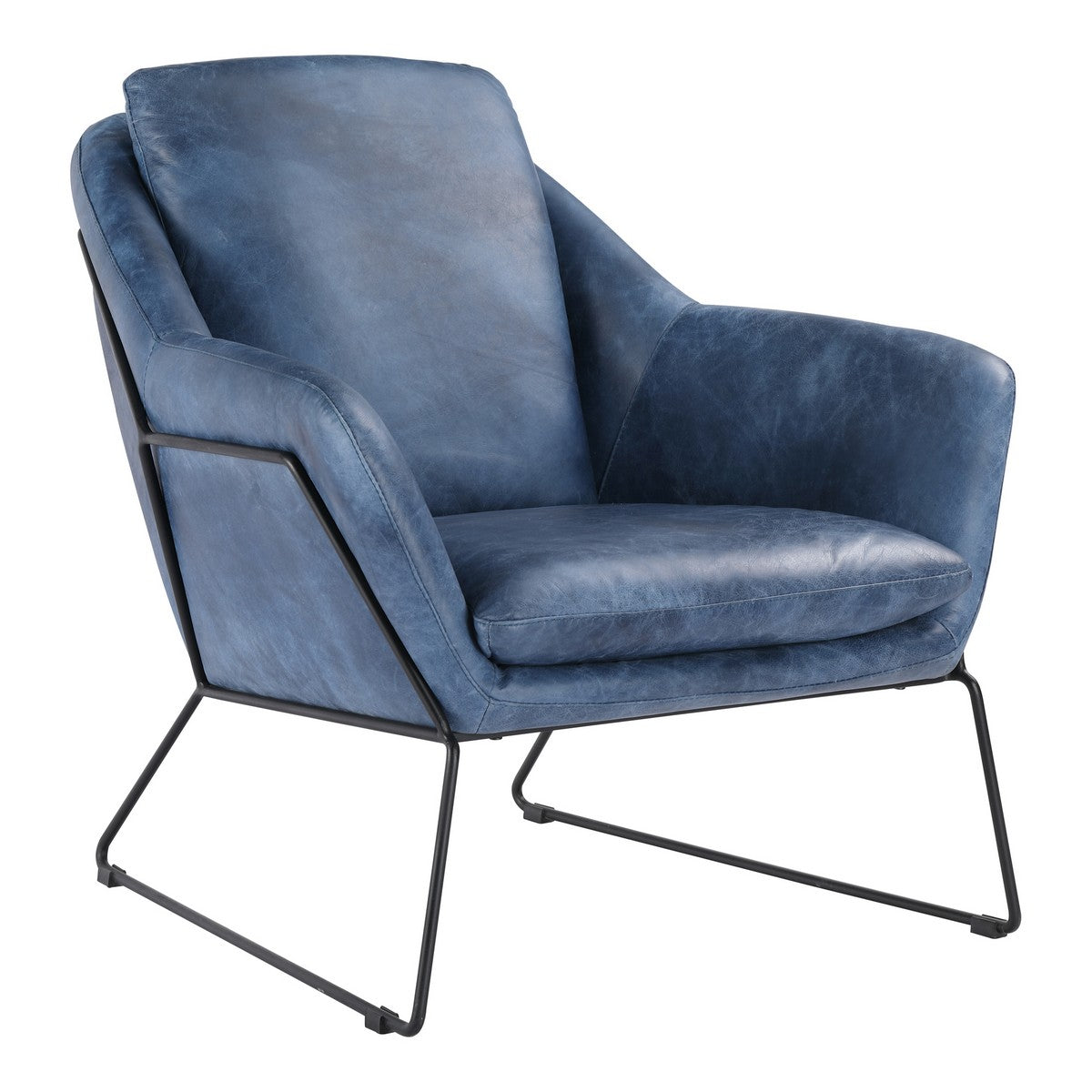 Moe's Home Collection Greer Club Chair Blue - PK-1056-19