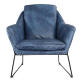 Moe's Home Collection Greer Club Chair Blue - PK-1056-19 - Moe's Home Collection - lounge chairs - Minimal And Modern - 1