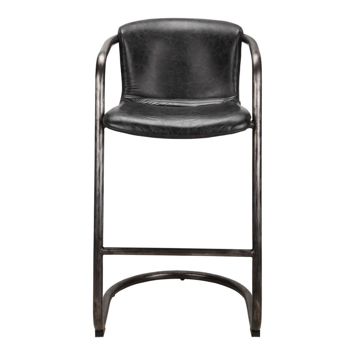 Moe's Home Collection Freeman Barstool Antique Black-Set of Two - PK-1060-02 - Moe's Home Collection - Bar Stools - Minimal And Modern - 1