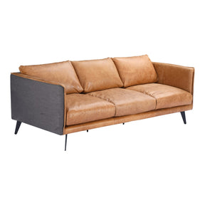 Moe's Home Collection Messina Leather Sofa Cognac - PK-1097-23