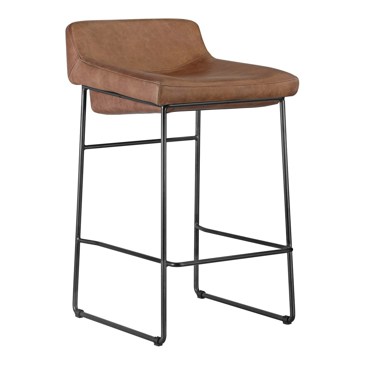 Moe's Home Collection Starlet Counter Stool Cappuccino-Set of Two - PK-1106-14