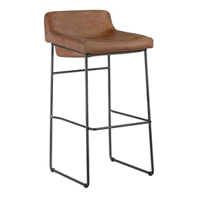 Moe's Home Collection Starlet Barstool Cappuccino-Set of Two - PK-1107-14