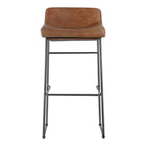 Moe's Home Collection Starlet Barstool Cappuccino-Set of Two - PK-1107-14 - Moe's Home Collection - Bar Stools - Minimal And Modern - 1