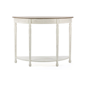 Baxton Studio Vologne Traditional White Wood French Console Table Baxton Studio-side tables-Minimal And Modern - 1
