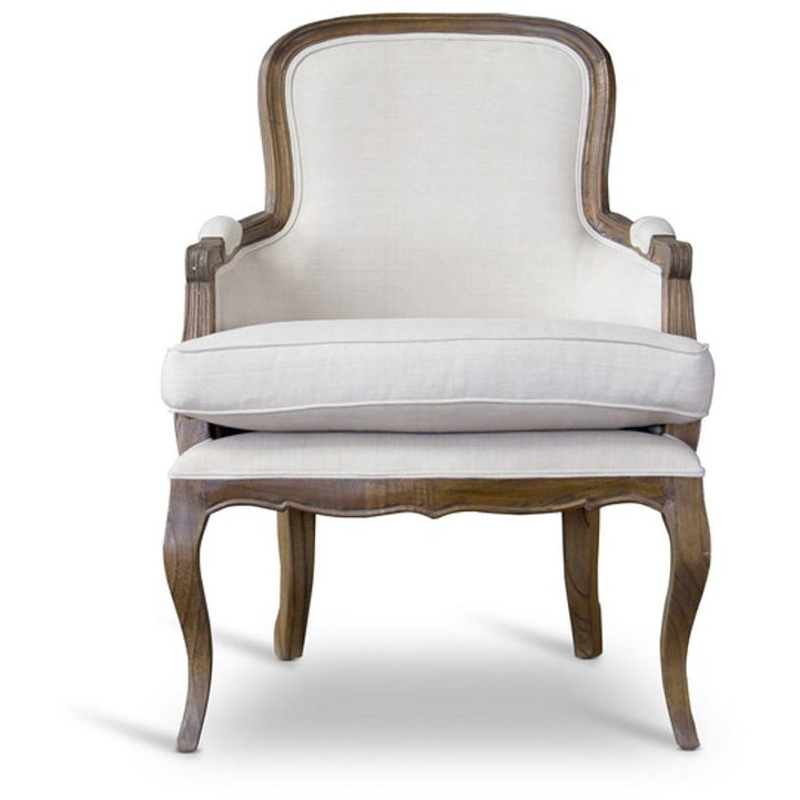 Baxton Studio Napoleon Traditional French Accent Chair-Ash Baxton Studio-chairs-Minimal And Modern - 2