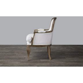 Baxton Studio Napoleon Traditional French Accent Chair-Ash Baxton Studio-chairs-Minimal And Modern - 4